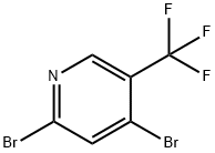 2,4-Dibromo-5-(trifluoromethyl)pyridine Struktur