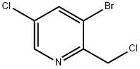 3-broMo-5-chloro-2-(chloroMethyl)pyridine Struktur