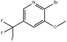 2-bromo-3-methoxy-5-trifluoromethylpyridine Struktur