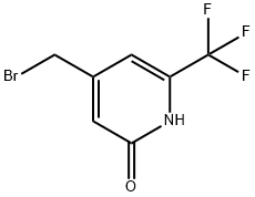 4-Bromomethyl-2-hydroxy-6-(trifluoromethyl)pyridine Struktur