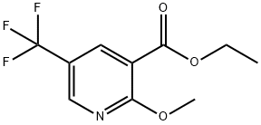 Ethyl 2-methoxy-5-(trifluoromethyl)nicotinate Struktur