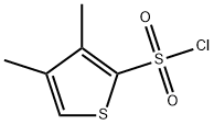 3,4-Dimethylthiophene-2-sulfonyl chloride Struktur