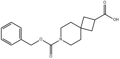 7-((benzyloxy)carbonyl)-7-azaspiro[3.5]nonane-2-carboxylic acid Struktur