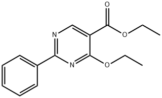 ETHYL 4-ETHOXY-2-PHENYL-5-PYRIMIDINECARBOXYLATE Struktur