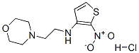 N-(2-morpholin-4-ylethyl)-2-nitro-thiophen-3-amine hydrochloride Struktur