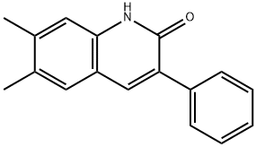 6,7-DIMETHYL-3-PHENYL-2-QUINOLINOL Struktur