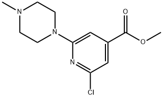 Methyl 2-chloro-6-(4-methylpiperazin-1-yl)isonicotinate Struktur