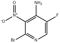 2-broMo-5-fluoro-3-nitropyridin-4-aMine Struktur