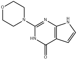 2-Morpholino-3H-pyrrolo[2,3-d]pyriMidin-4(7H)-one Struktur