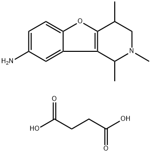 1,2,4-TRIMETHYL-1,2,3,4-TETRAHYDRO-BENZO[4,5]-FURO[3,2-C]PYRIDIN-8-YLAMINE SUCCINATE Struktur