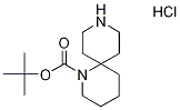 1,9-Diazaspiro[5.5]undecane-1-carboxylic acid, 1,1-dimethylethyl ester, hydrochloride (1:1) Struktur