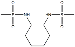 (1R,2R)-1,2-N,N'-BIS[(METHANE-SULFONYL)AMINO]-CYCLOHEXANE Struktur