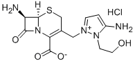 7beta-Amino-3-[3-Amino-2-(2-Hydroxyethyl)-1-Pyrazolio]Methyl-3-Cephem-4-Carboxylate Hydrochloride Struktur