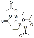 1,1,3,3-Disiloxanetetrol, 1,3-diethyl-, tetraacetate Struktur