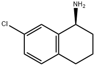 1-NaphthalenaMine, 7-chloro-1,2,3,4-tetrahydro-, (1S)- Struktur