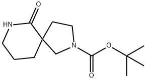 tert-butyl 6-oxo-2,7-diazaspiro[4.5]decane-2-carboxylate Struktur