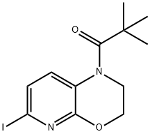 1-(6-Iodo-2,3-dihydro-1H-pyrido[2,3-b][1,4]oxazin-1-yl)-2,2-dimethylpropan-1-one Struktur