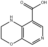 2,3-Dihydro-1H-pyrido[3,4-b][1,4]oxazine-8-carboxylic acid Struktur