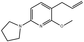 3-Allyl-2-methoxy-6-(pyrrolidin-1-yl)pyridine Struktur