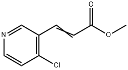 (E)-Methyl 3-(4-chloropyridin-3-yl)acrylate Struktur