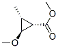 Cyclopropanecarboxylic acid, 2-methoxy-3-methyl-, methyl ester, (1alpha,2beta,3alpha)- Struktur