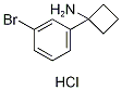 1-(3-BroMophenyl)cyclobutanaMine hydrochloride Struktur