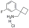 (1-(3-Fluorophenyl)cyclobutyl)MethanaMine hydrochloride Struktur