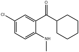 2-Methylamino-5-chlorophenylcyclohexylmethanone Struktur