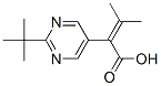 5-Pyrimidineacetic acid, 2-(1,1-dimethylethyl)--alpha--(1-methylethylidene)- (9CI) Struktur