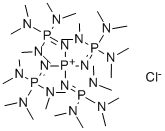 TETRAKIS[TRIS(DIMETHYLAMINO)PHOSPHORANYLIDENAMINO]PHOSPHONIUMCHLORIDE Struktur