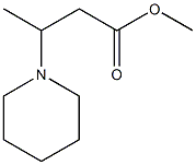 1-Piperidinepropanoic acid, b-methyl-, methyl ester Struktur