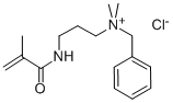 METHACRYLOYL AMINOPROPYL DIMETHYLBENZYL AMMONIUM CHLORIDE Struktur