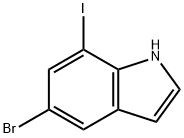 5-Bromo-7-iodo-1H-indole Struktur