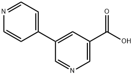 5-(pyridin-4-yl)pyridine-3-carboxylic acid Struktur