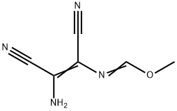 Methanimidic  acid,  N-(2-amino-1,2-dicyanoethenyl)-,  methyl  ester Struktur