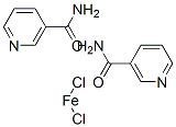 dichlorodi(nicotinamide)iron  Struktur