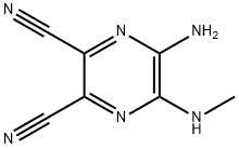 2,3-Pyrazinedicarbonitrile,5-amino-6-(methylamino)-(9CI) Struktur