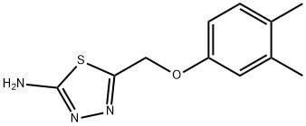 5-[(3,4-dimethylphenoxy)methyl]-1,3,4-thiadiazol-2-amine Struktur