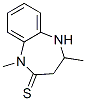 2H-1,5-Benzodiazepine-2-thione,  1,3,4,5-tetrahydro-1,4-dimethyl- Struktur