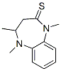 2H-1,5-Benzodiazepine-2-thione,  1,3,4,5-tetrahydro-1,4,5-trimethyl- Struktur