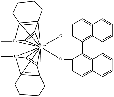 (R,R)-ETHYLENEBIS-(4,5,6,7-TETRAHYDRO-1-INDENYL)-ZIRCONIUM(IV)-(R)-(1,1'-BINAPHTHYL-2) Struktur