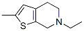 Thieno[2,3-c]pyridine, 6-ethyl-4,5,6,7-tetrahydro-2-methyl- (9CI) Struktur