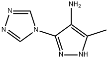 5-Methyl-3-(4H-1,2,4-triazol-4-yl)-1H-pyrazol-4-amine Struktur