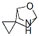 Spiro[cyclopropane-1,5-[7]oxa[2]azabicyclo[2.2.1]heptane] (9CI) Struktur