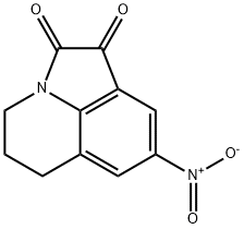 4H-PYRROLO[3,2,1-IJ]QUINOLINE-1,2-DIONE, 5,6-DIHYDRO-8-NITRO- Struktur