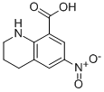 8-QUINOLINECARBOXYLIC ACID, 1,2,3,4-TETRAHYDRO-6-NITRO- Struktur