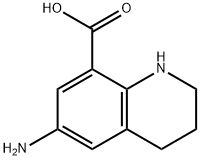 8-Quinolinecarboxylicacid,6-amino-1,2,3,4-tetrahydro-(9CI) Struktur