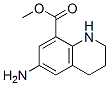 8-Quinolinecarboxylicacid,6-amino-1,2,3,4-tetrahydro-,methylester(9CI) Struktur