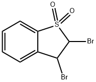 2,3-Dibromo-2,3-dihydro-thianaphthene 1,1-dioxide Struktur