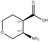 CIS-3-AMINO-TETRAHYDROPYRAN-4-CARBOXYLIC ACID Struktur